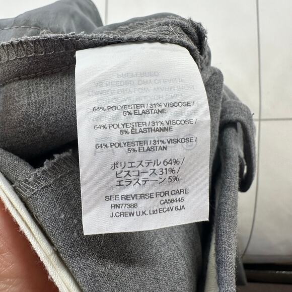 J.Crew Pants Womens 4 Tall Gray Cameron Slim Cropped Career Stretch Corpcore - Picture 5 of 11
